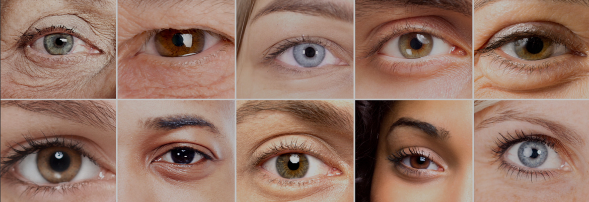 Collage mit Augen von zehn verschiedenen Personen.